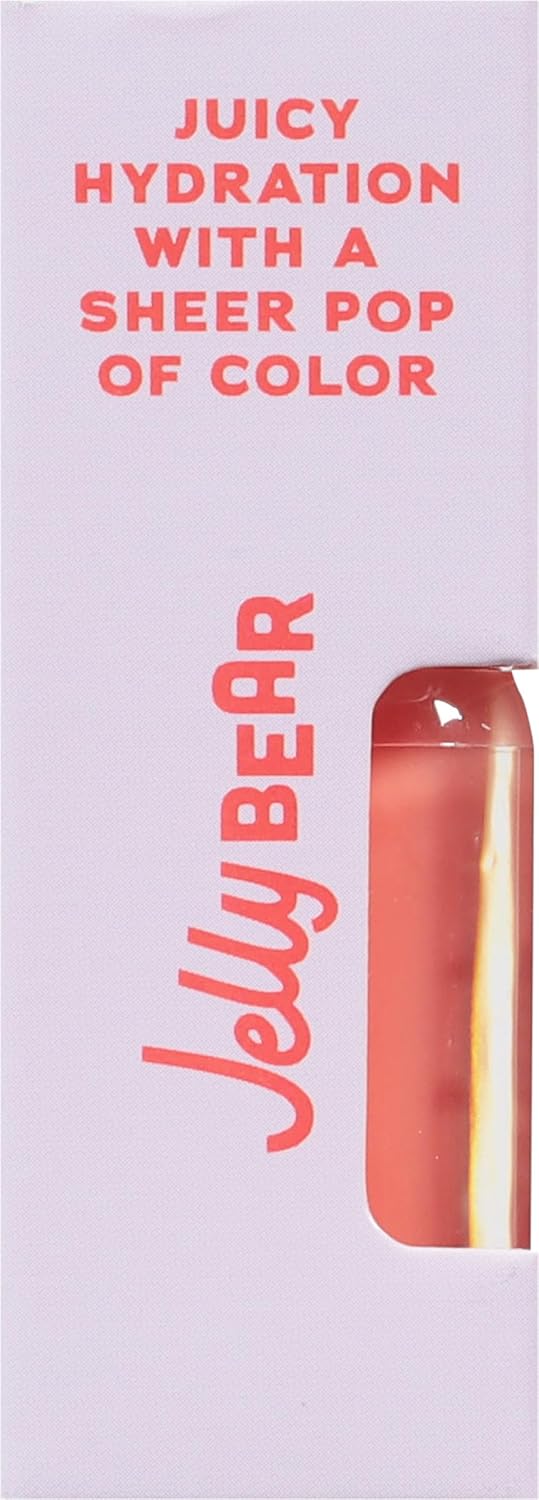 Tree Hut Jelly Bear Hydrating Lip Oil, Sheer Glossy Lip Oil, Non-Sticky Moisturizing Formula for Soft, Smooth Lips, Sweet Fruity Scent, 0.11 fl oz