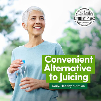 Country Farms Super Fruits and Veggies Capsules, Whole Food Supplement, Powerful Antioxidant, Supports Energy, Immune Health, Boosts Digestive Health, 30 Organic Super Foods, 60 Servings, 2 Pack