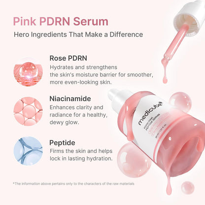 medicube PDRN Pink Peptide Serum with Rose PDRN