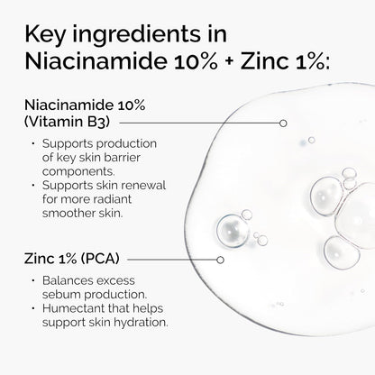 The Ordinary Oil Control Duo, Blemish Skin Care Set, Niacinamide 10% + Zinc 1% and Sulfur 10% Powder-To-Cream Concentrate