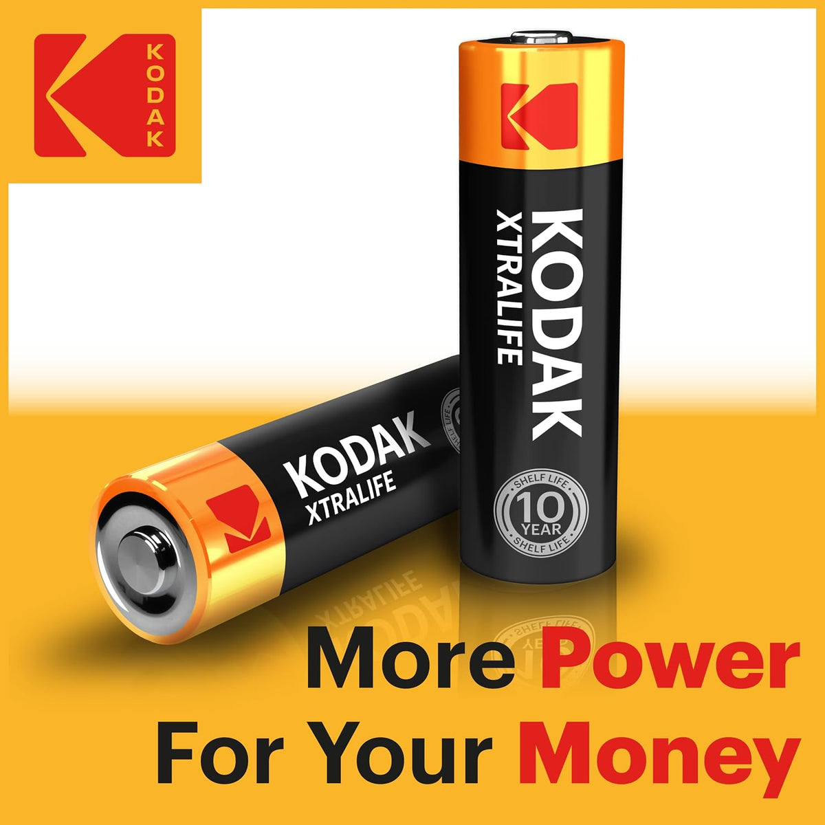 KODAK AA Alkaline Batteries (60 Pack) Double A Battery, LR6, 1.5V