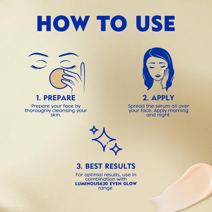 NIVEA Cellular Luminous 630 Face Care Set – Daily Facial Cream 40 ml (1.35 fl oz) and Facial Serum 30 ml (1.01 fl oz) – Lightweight Cosmetic Skincare Duo for Everyday Beauty Routine, Gift Box Set