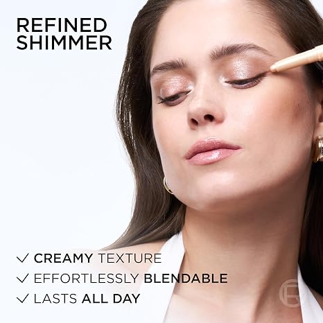 L'Oreal Paris Le Shadow Stick Shimmer Eyeshadow, High-Pigment, Long-Lasting, and Blendable Cream Eyeshadow Stick, Transfer and Smudge-Resistant Eye Makeup, Nude Lights