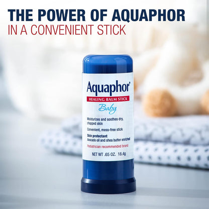 Aquaphor Baby Healing Balm Stick With Avocado Oil and Shea Butter, 0.65 Oz Stick (Pack of 12)