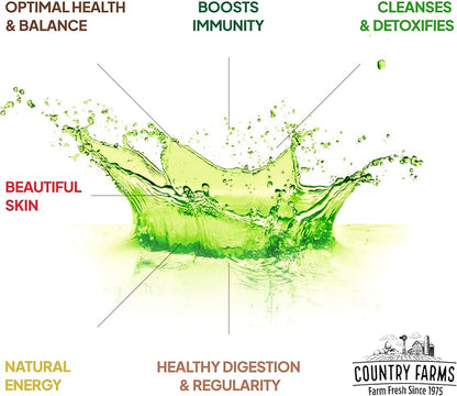 Country Farms Irish Sea Moss Liquid, Supports Beautiful Skin, Cleans and Detoxify, Immune Support, Promotes Healthy Gut, Promotes Natural Energy Levels, Burdock, Irish Moss and Bladderwrack, 2 Fl Oz