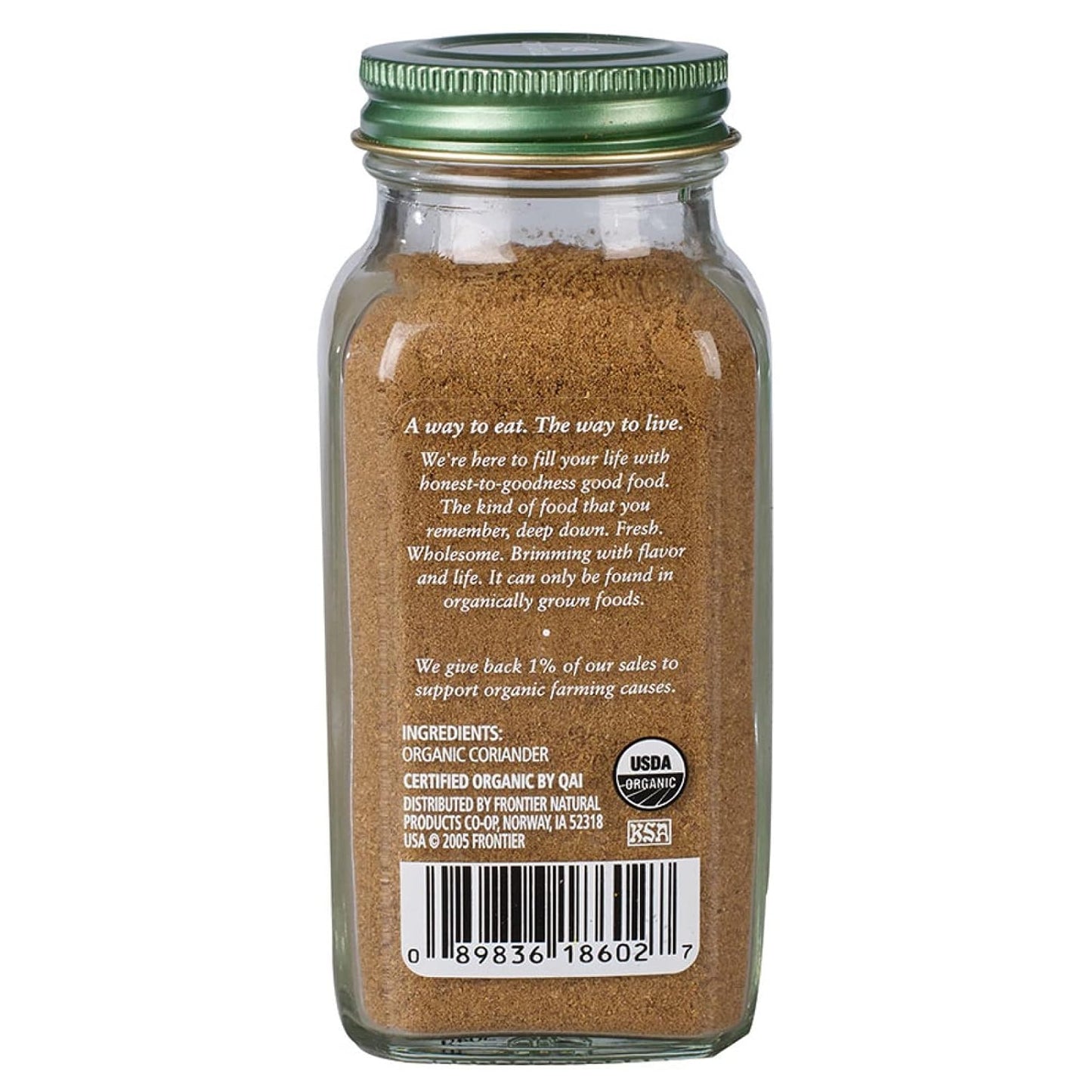 Simply Organic Ground Coriander Seed, Rich, Warm Earthy Yet Fruity Flavor, Bright Aroma, Slight Citrus Undertones, 2.29 Ounce (Pack of 2)