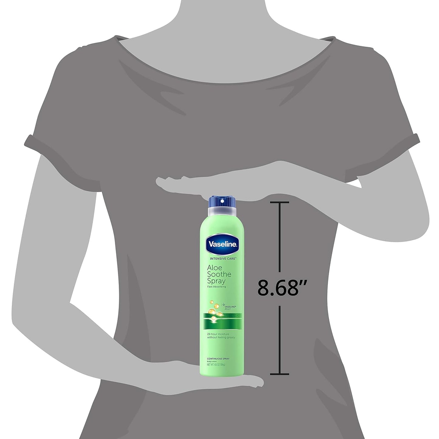 Vaseline Intensive Care Aloe Soothe Spray, 6.5 Oz (Pack of 2)