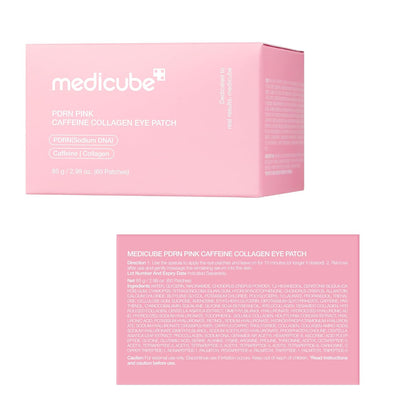 medicube Hydrogel Eye Patches with PDRN, Caffeine & Collagen (60 Counts)