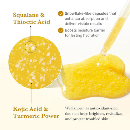 medicube Kojic Acid Turmeric Skin Clarity Set: Smoothing Toner, Clarifying & Balancing Capsule Serum and Capsule Cream for Radiant, Balanced & Smooth-Looking Skin | Korean Skincare, Gifts for Women