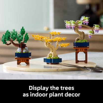 LEGO Botanicals Mini Bonsai Trees 10373 | Back to School Gift for Students & Teachers, Building Set for Adults, Ages 18+, 709 Pieces, Artificial Plant Home Decor