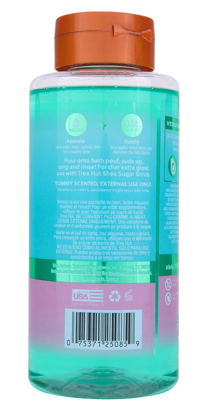 Tree Hut Lotus Water Body Wash, Hydrating & Moisturizing Shower Gel with Shea Butter & Essential Oils, Soft Smooth Glowing Skin, Gentle Cleanser For All Skin Types, Self Care Gifts for Women, 18 Fl Oz