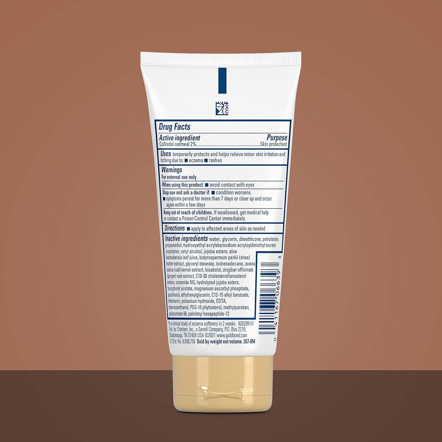Gold Bond Hand Cream for Eczema Relief, Skin Protectant Cream With 2% Colloidal Oatmeal 3 oz. (Pack of 2)