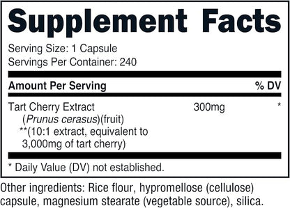 Nutricost Tart Cherry Extract 240 Vegetarian Capsules, Gluten-Free