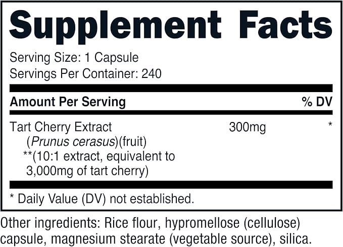Nutricost Tart Cherry Extract 240 Capsules for 240 Servings - Gluten Free, Non-GMO (Pack of 2)