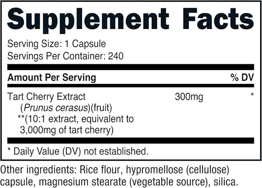 Nutricost Tart Cherry Extract 240 Capsules for 240 Servings - Gluten Free, Non-GMO (Pack of 2)