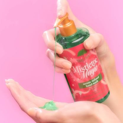 Tree Hut Mistletoe Magic Serum Infused Hand Wash, Nourish & Hydrate Hands with Strengthening Skin Care, Long Lasting Scent, Cleanse & Lock in Moisture, Limited Edition Holiday, 11 Fl Oz.