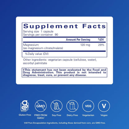 Pure Encapsulations Magnesium (Citrate/Malate)