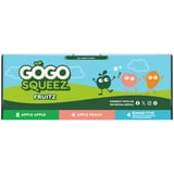 GoGo squeeZ No Sugar Added Apple Peach Gimme 5 Applesauce Variety Pouches, 3.2 oz (16 Pack)