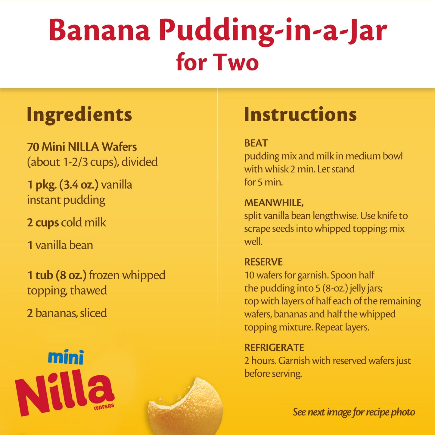NILLA Wafers Mini Vanilla Wafer Cookies, 10 Snack Packs