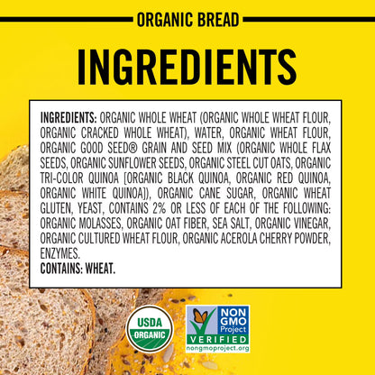 Dave's Killer Bread Good Seed, Whole Grain Organic Bread, 27 oz Loaf