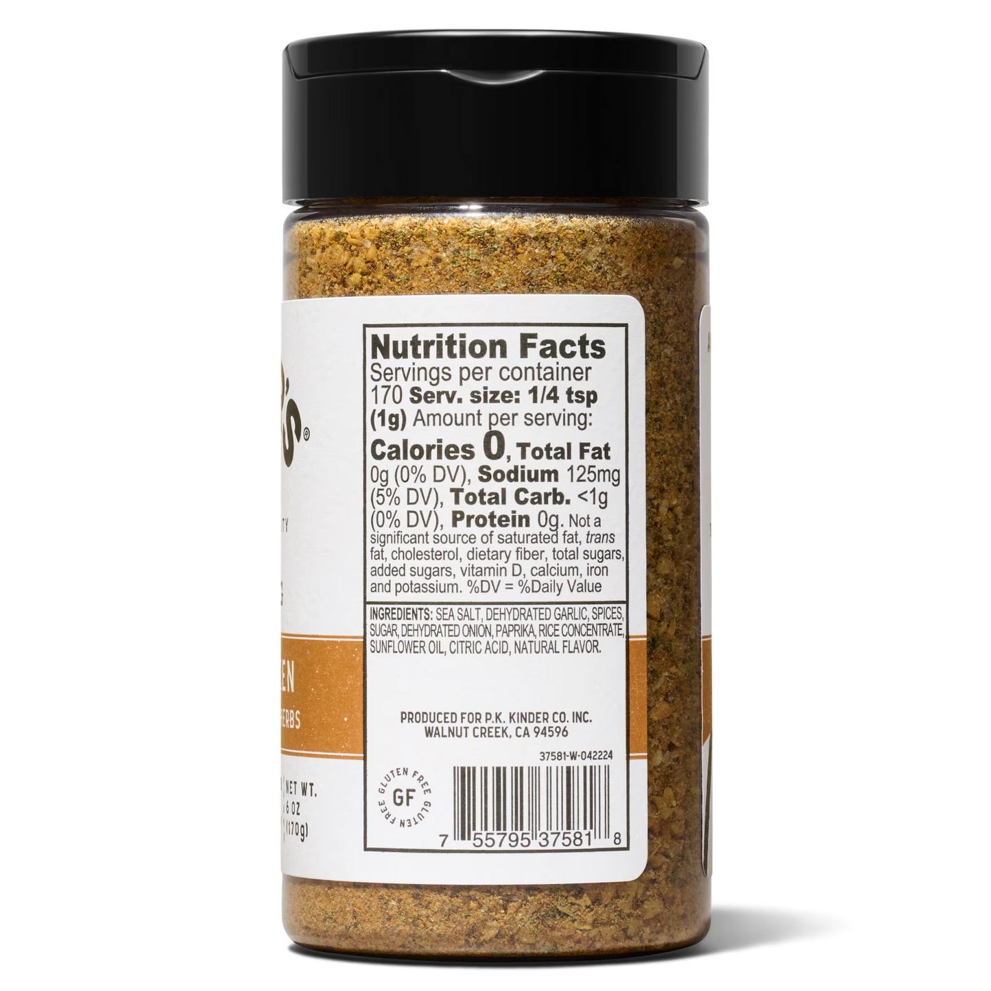 Kinder's Grilled Chicken Seasoning Blend with Garlic, Sea Salt, and Herbs, 6 oz