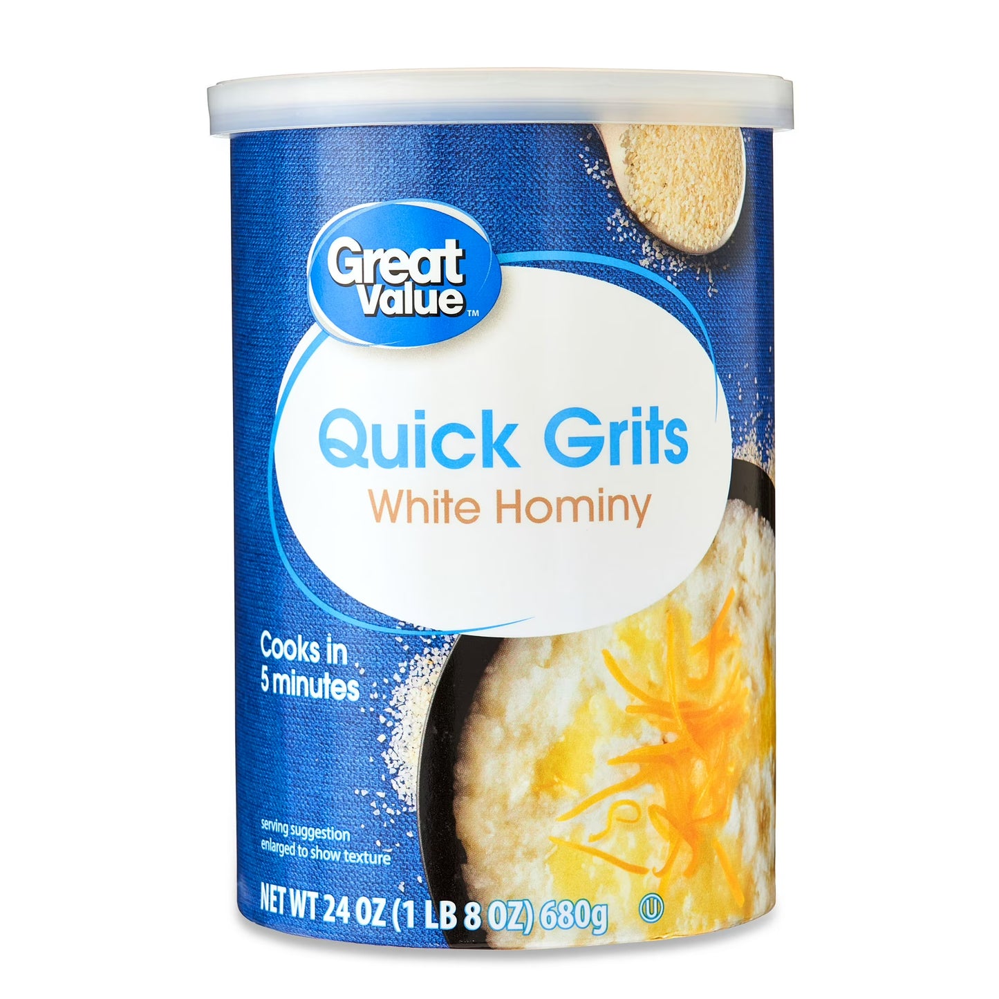 (4 pack) Great Value Quick Grits, 24 oz