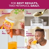Metamucil Psyllium 4in1 Fiber Sugar-Free Powder, Orange, 26.6 oz., 2 pk.