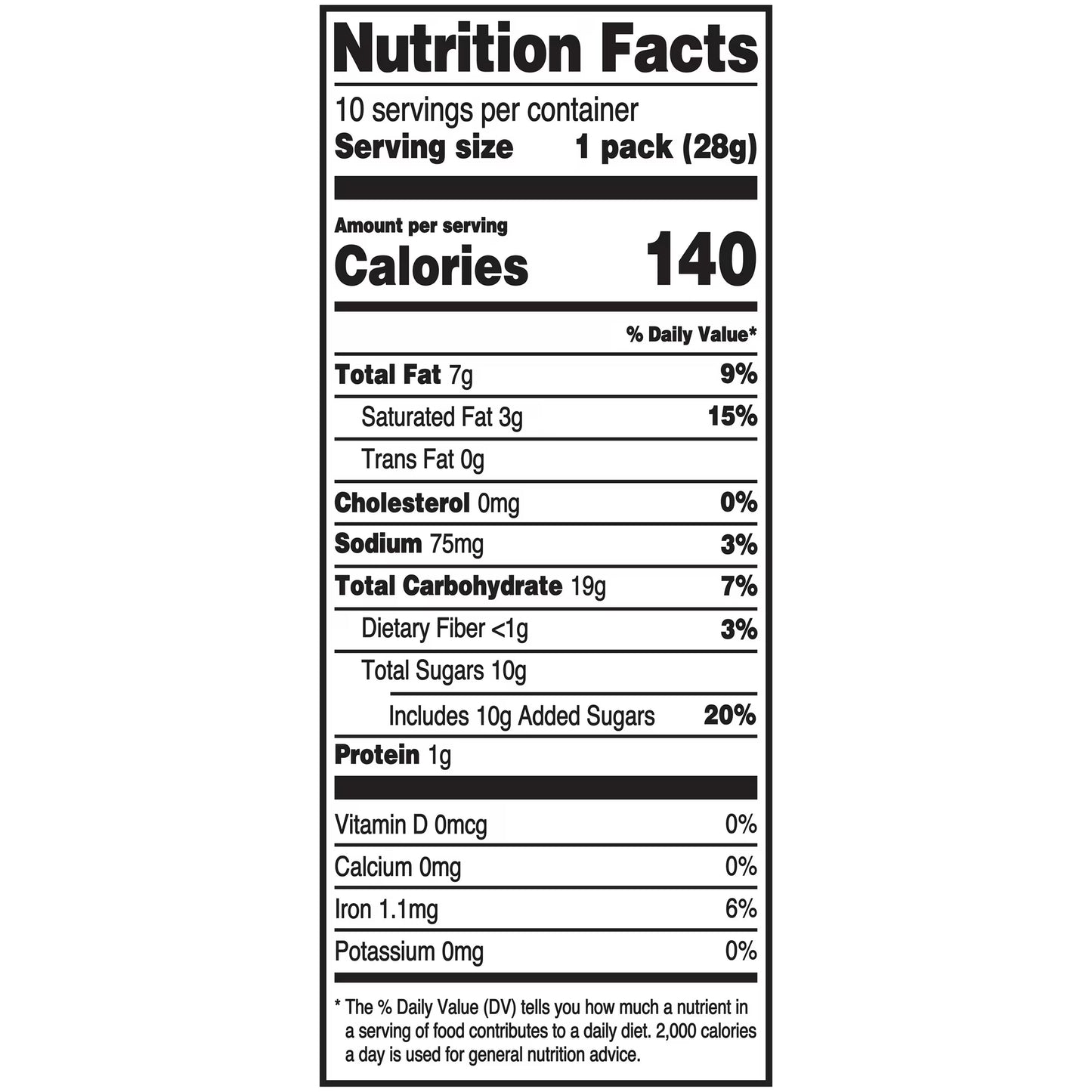 (3 pack) Great Value Mini Chipper Cookies, 1 oz, 10 Snack Packs