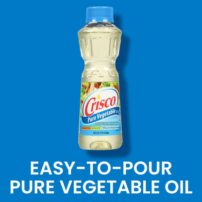 Crisco Pure Vegetable Oil, Cooking Oil, 16 fl oz