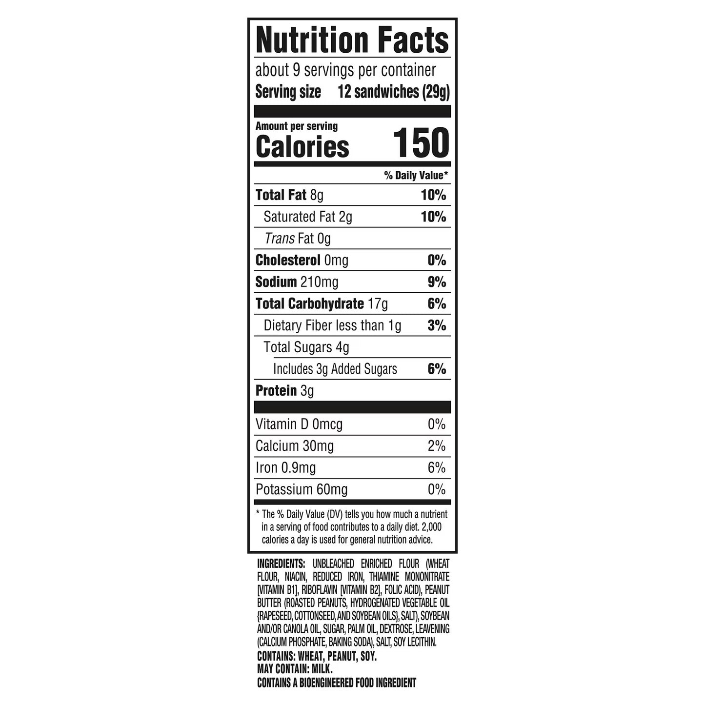 RITZ Bits Peanut Butter Sandwich Crackers, Snacks for Kids and Adults, Lunch Snacks, 8.8 oz