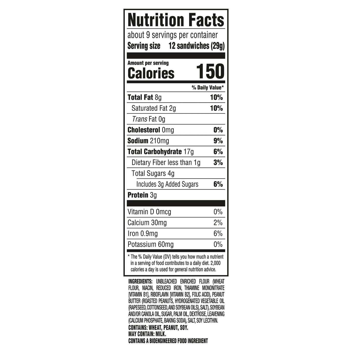 (3 pack) RITZ Bits Peanut Butter Sandwich Crackers, Snacks for Kids and Adults, Lunch Snacks, 8.8 oz