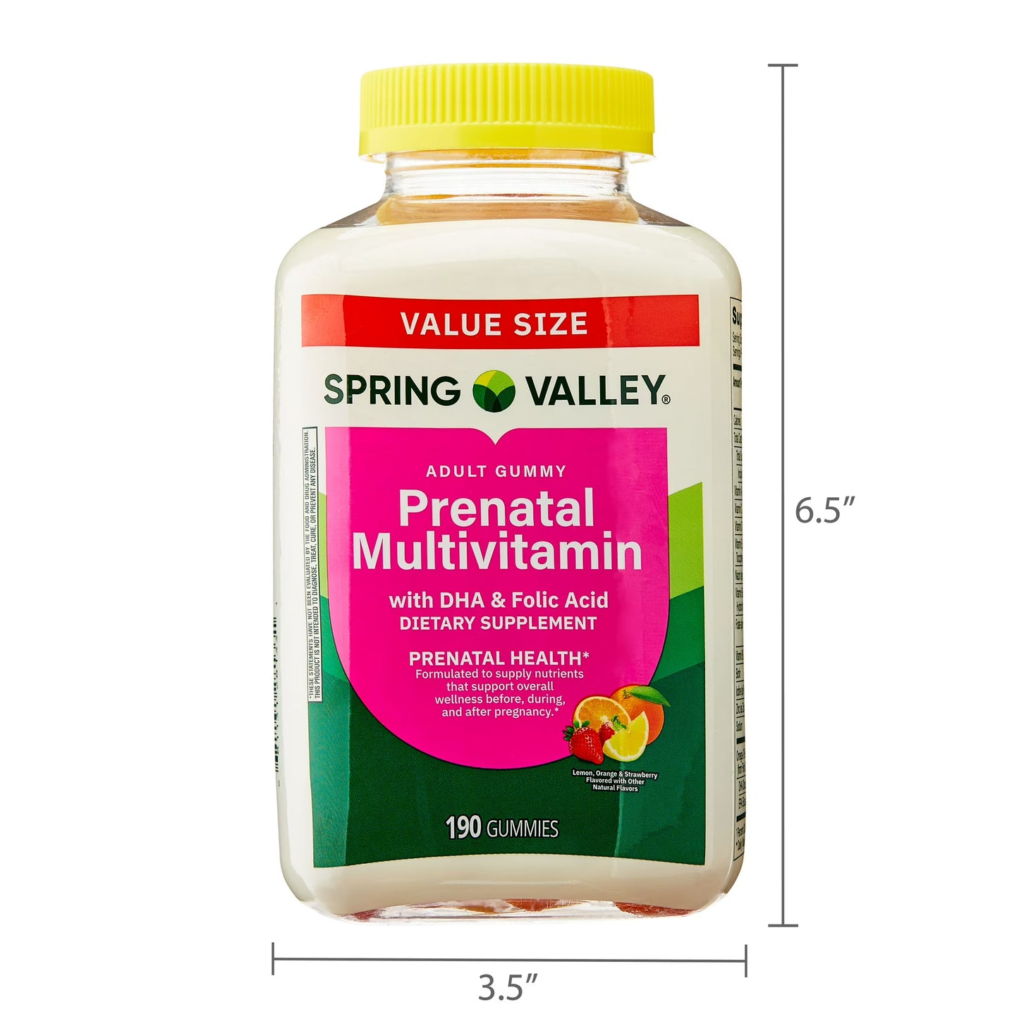 (2 pack) Spring Valley Prenatal Adult Gummy Supplement Value Size, 190 Count