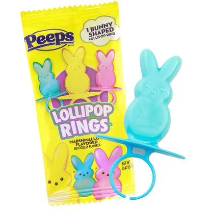 Peeps Easter Lollipop Ring Candy, .42 Ounces Per Ring (Pack of 3)
