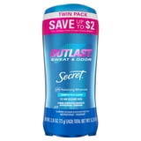 Secret Outlast Antiperspirant Deodorant for Women, Clear Gel, Completely Clean, 2.6 oz Each, Twin Pack
