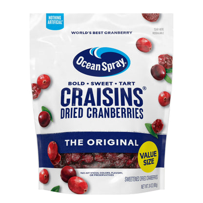 Ocean Spray Craisins Original Dried Cranberries, Dried Fruit, 24 oz Pouch
