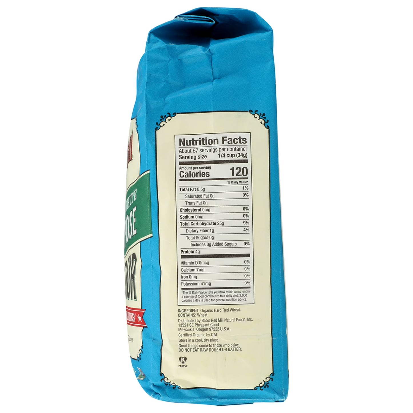 Bob's Red Mill Organic Unbleached White All-Purpose Flour, Allergen-Free, 5 lbs