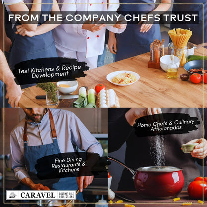 Caravel Gourmet Smoked Sea Salt Sampler, Gluten-Free, 3 oz, 6 Count