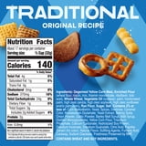 Chex Mix Traditional Original Recipe Snack Mix, Salty Snacks Tub, 20 oz