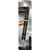(2 pack) L'Oreal Paris Brow Stylist Definer Waterproof Eyebrow Mechanical Pencil, Brunette, 2 Pack