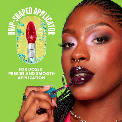 NYX Professional Makeup Lip IV Hydrating Lip Oil & Stain with Coconut Water, Cherry Drenched, 0.16 fl oz