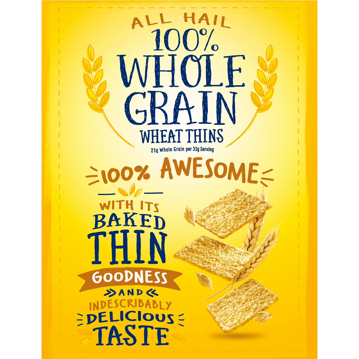 Wheat Thins Original Snacks, Whole Grain Wheat Crackers, Snack Crackers, Family Size, 14 oz