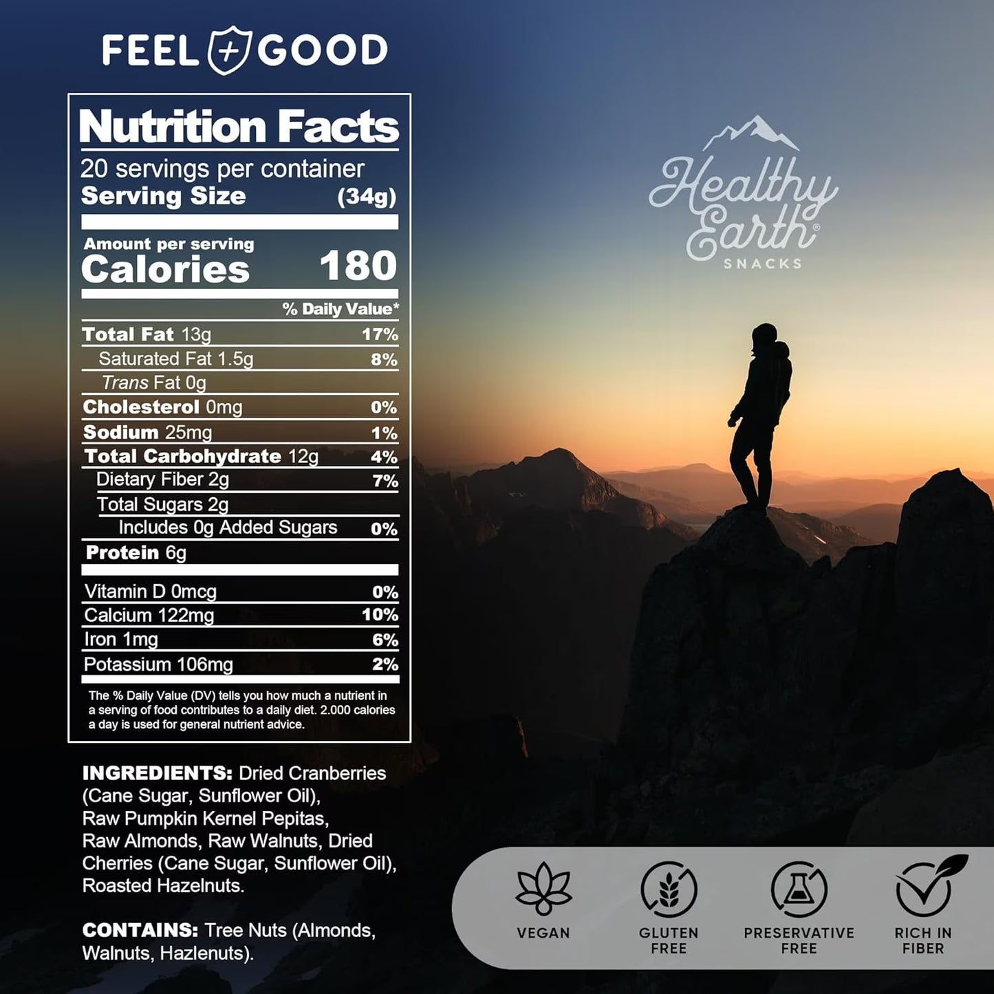 Mixed Nuts Unsalted | Trail Mix | Trail Mix without Peanuts | Gourmet Snacks, Protein Snacks, Gluten Free, No Preservatives, High Fiber (Natural Antioxidant)