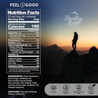 Mixed Nuts Unsalted | Trail Mix | Trail Mix without Peanuts | Gourmet Snacks, Protein Snacks, Gluten Free, No Preservatives, High Fiber (Natural Antioxidant)