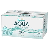 Pampers Aqua Pure Baby Wipes Unscented, 12-Pack, 672 Total Wipes (Select for More Options)