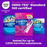 Tampax Radiant Tampons with LeakGuard Braid, Super Absorbency, 28 Count