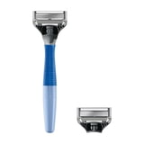 Harry's Shaving Razor for Men with 2 Razor Blade Refill Cartridges, Glacier Blue