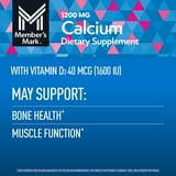 Member's Mark Calcium with Vitamin D3 Tablets, 600 ct.