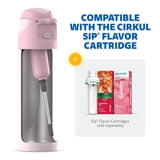Cirkul 26oz Stainless Steel Flip Bottle with StrawSip Lid, Blush Pink