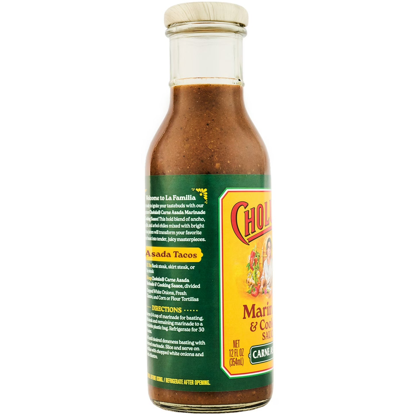 Cholula Carne Asada Marinade & Cooking Sauce, 12.0 fl oz Bottle