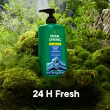 Irish Spring Body Wash for Men, Moisture Blast Body Wash Pump, 30 Oz